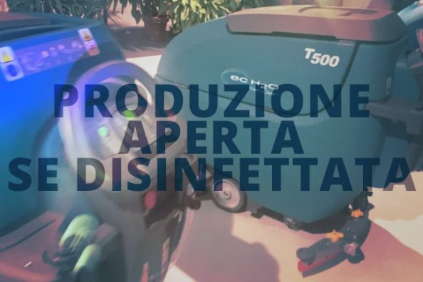 Produzione aperta se disinfettata_EVIDENZA Produzione aperta se disinfettata