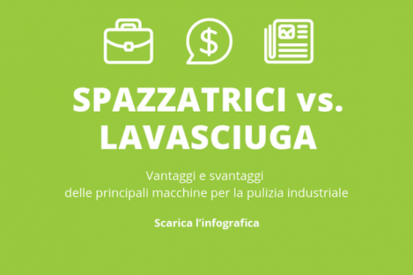 INFOGRAFICA Spazzatrici, lavasvciuga pavimenti o combinata? infografica