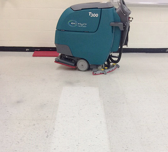 floor-finish-removal T300 orbitale per deceratura enza detergenti chimici